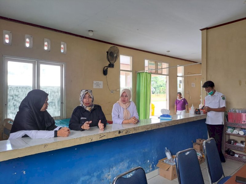 Kepala Dinas Kesehatan Kabupaten Luwu Utara Marhani Katma melakukan inspeksi mendadak. 