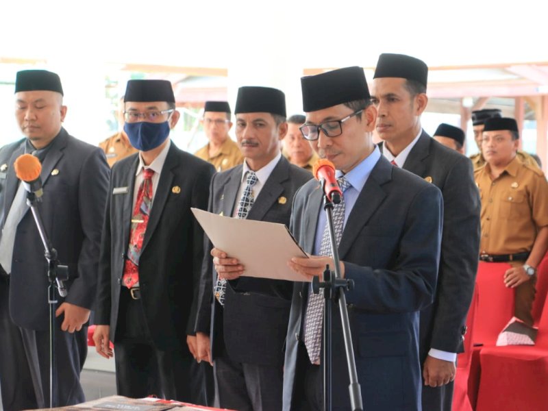 Pelantikan pejabat di Pendopo Rumah Jabatan (Rujab) Bupati Bulukumba Senin, 5 Juni 2023.