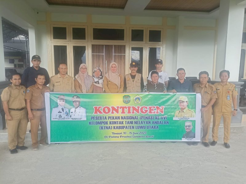 Bupati Indah Putri Indriani secara resmi melepas Kontingen Kabupaten Luwu Utara menuju  ajang Pekan Nasional (PENAS) XVI