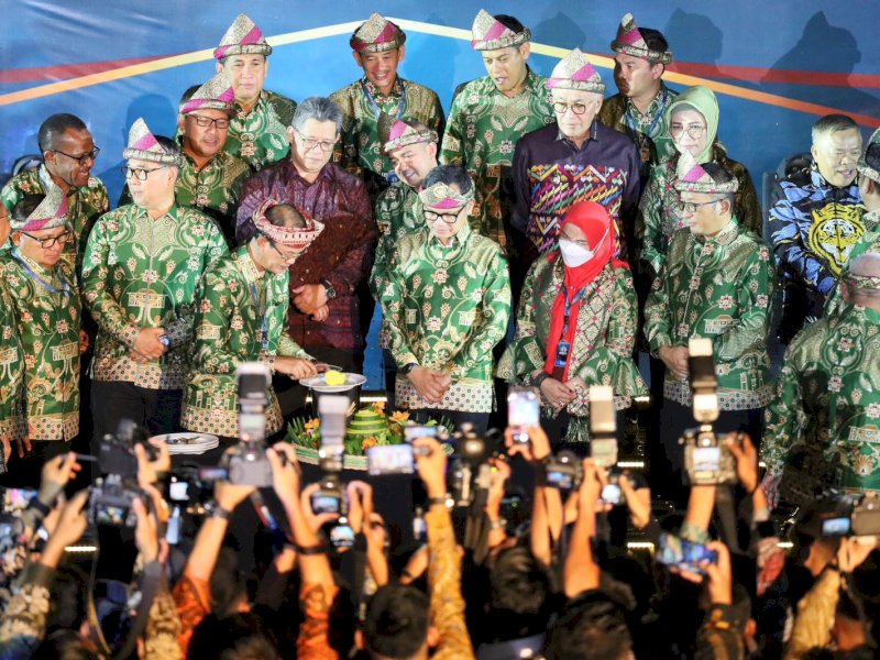 Puncak acara bersama seluruh Wali Kota se-Indonesia di Gedung PSGC Palembang, Rabu Malam (7/06/2023). 