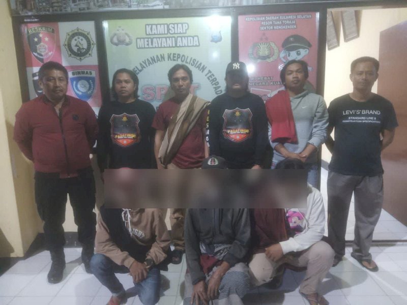 Tiga pelaku penganiayaan  diamankan Polres Tator. 