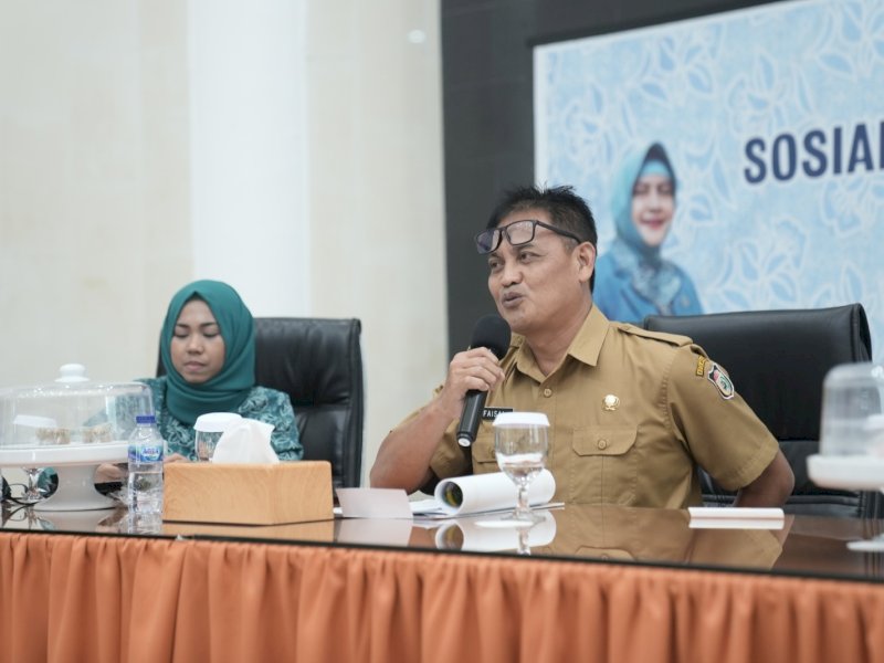 Sosialisasi Tentang Pangan Lokal di Baruga Anging Mamiri, Selasa (13/06/2023).