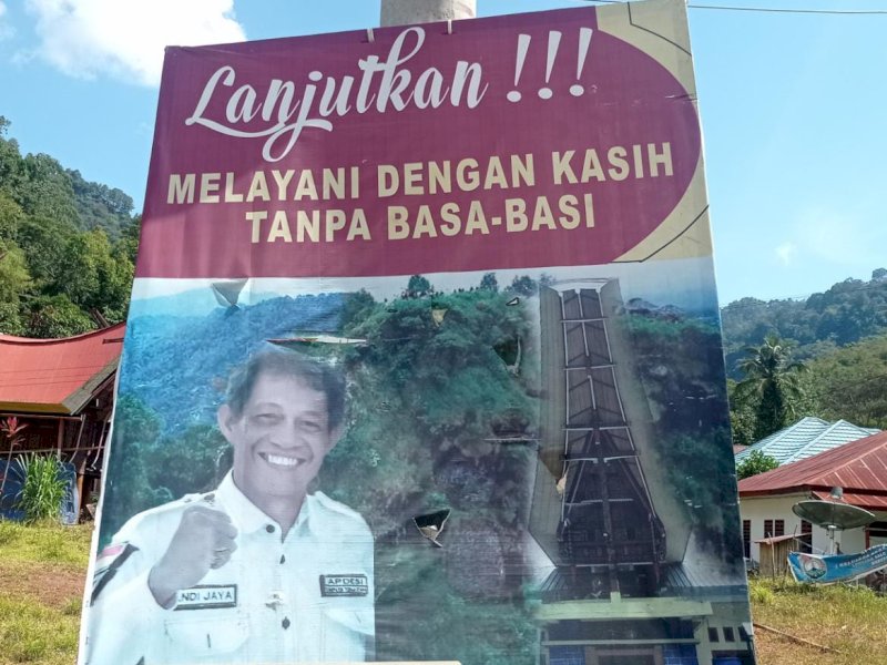 Kepala Lembang Salu Sarre Andi Surawijaya yang dilaporkan memonopoli proyek. 