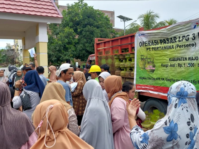 Operasi Pasar LPG 3 kg dilaksanakan di Wajo. 