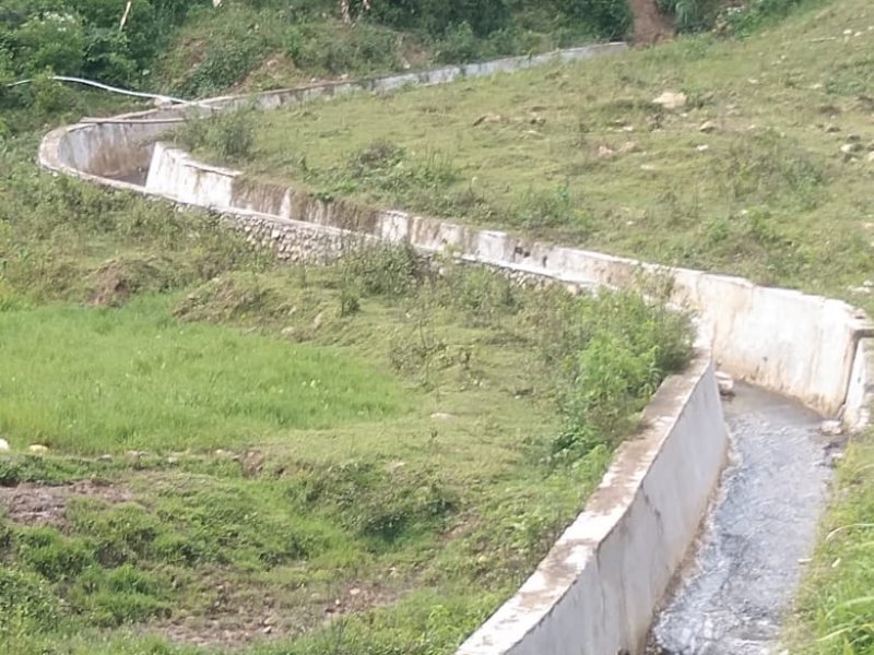 Proyek pengendali air di Karua Toraja Utara. 