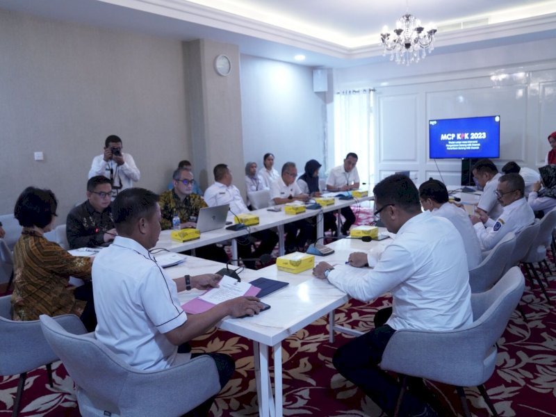 Rapat koordinasi Pemprov Sulsel dengan KPK. 