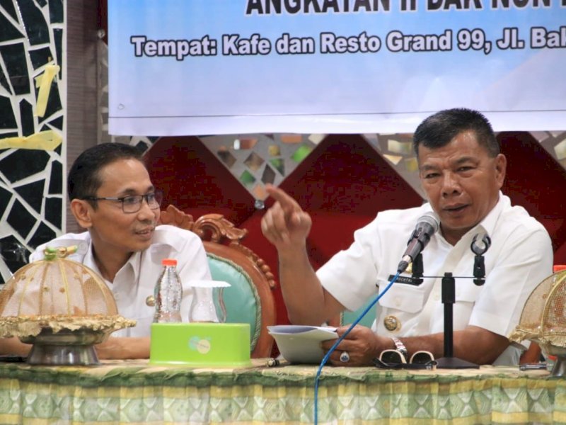 Bupati Bulukumba Muchtar Ali Yusuf saat membuka pelatihan UMKM.