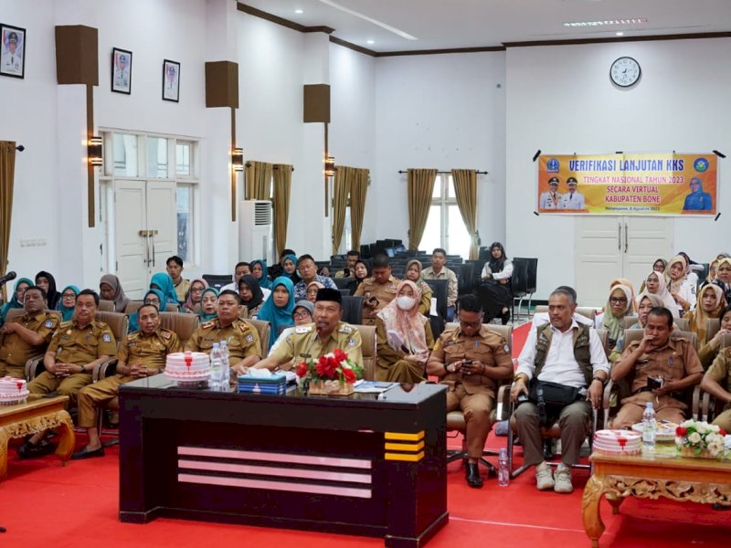 Verifikasi Lanjutan Dalam Rangka Penilaian Kabupaten/Kota Sehat Tingkat Nasional Tahun 2023 di Kabupaten Bone.