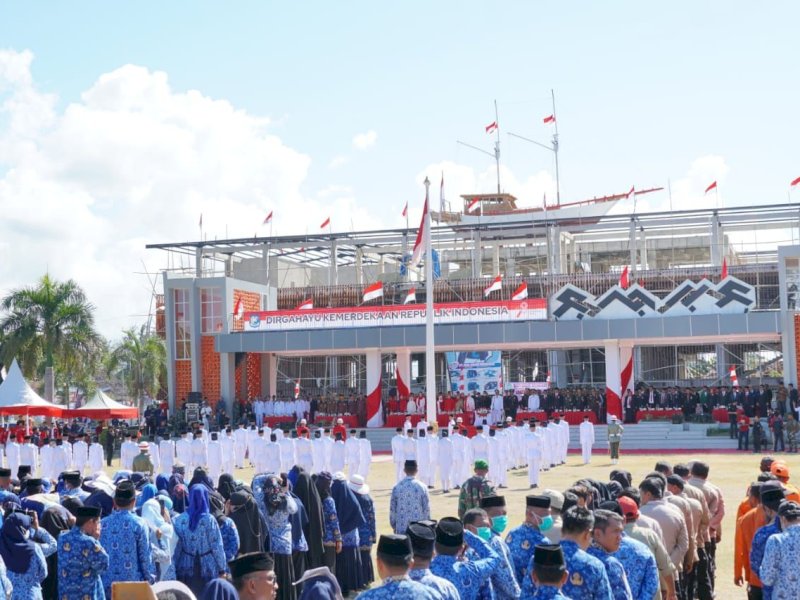 Upacara HUT Kemerdekaan RI di Kabupaten Bulukumba. 
