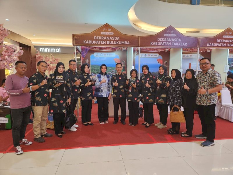 Delegasi Bulukumba di ajang Sulsel Craft 2023 yang digelar di Kota Samarinda. 