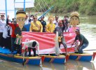 Lomba Perahu Hias dan Perahu Dayung Ramaikan Festival Danau Tempe 2023