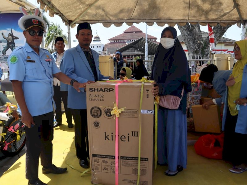 Pawai ta&rsquo;aruf yang dilaksanakan Dewan Pengurus Daerah (DPD) Badan Koordinasi Pemuda Remaja Masjid (BKPRMI) Kabupaten Luwu Utara, Ahad (3/9/2023). 