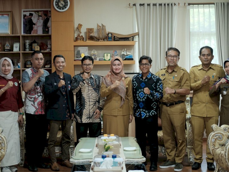 Bupati Luwu Utara Indah Putri Indriani (IDP), menerima kedatangan Tim Fact Finding Pemuda Pelopor. 