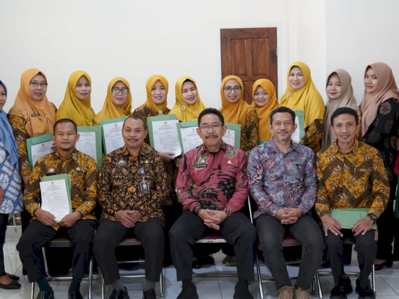 Para pengawas sekolah yang dilantik, Kamis (7/9/2023). 