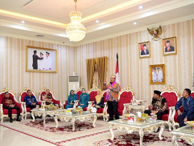 Penjabat (Pj) Gubernur Sulsel Bahtiar Baharuddin melakukan kunjungan kerja ke Kabupaten Bone, Sabtu, 9 September 2023.