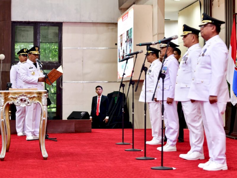 Andi Abu Bakar dilantik menjadi Penjabat Bupati Bantaeng, Selasa (26/9/2023).