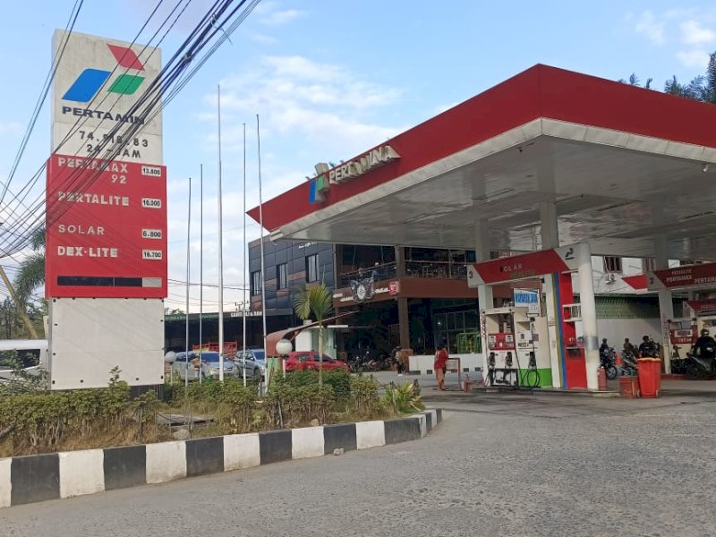 SPBU Mandetek Tana Toraja. 