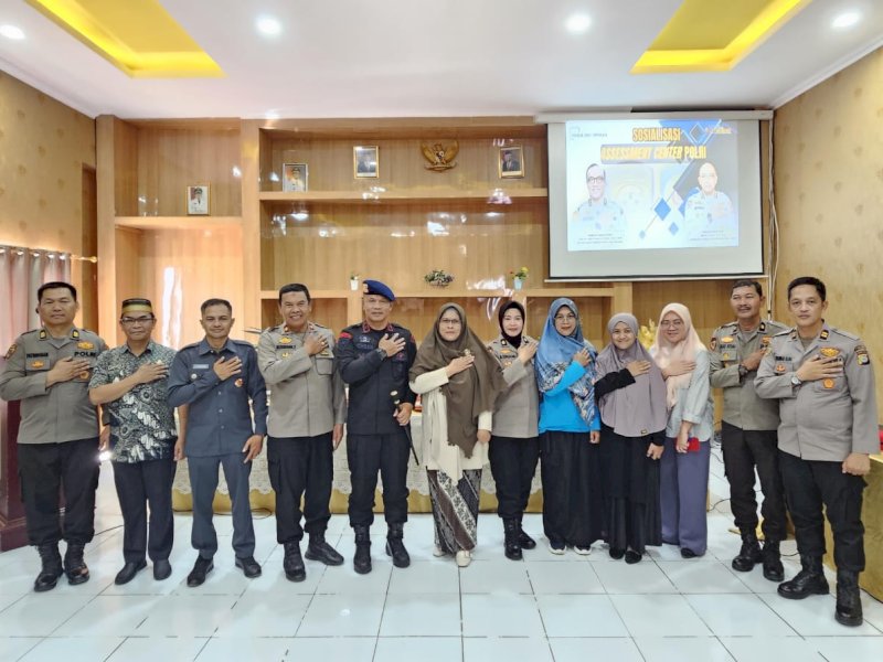 Sosialisasi Assessment Center Polda Sulsel dengan Pemkab Soppeng di aula gedung BKPSDM Pemkab Soppeng. 