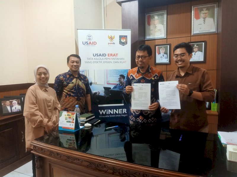 Penandatanganan Nota Kesepahaman (MoU) bersama Skolla EdTech. 