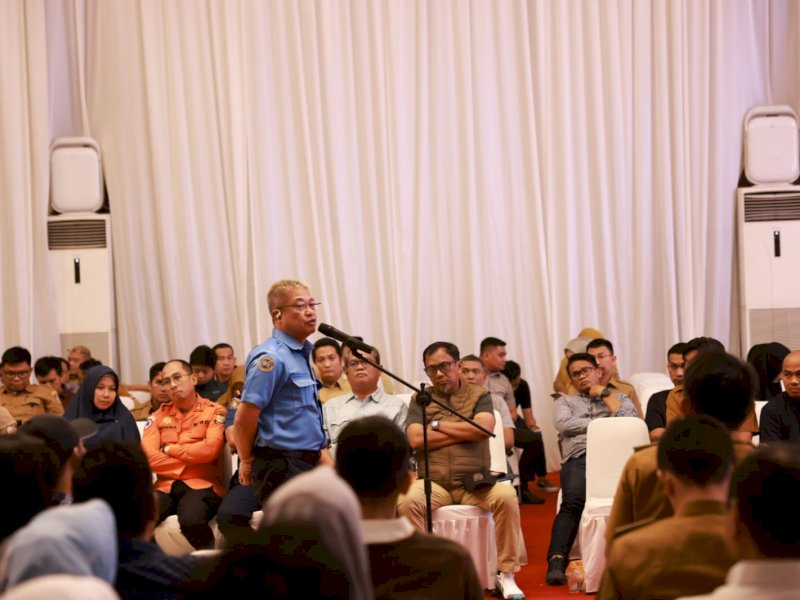 Rapat Koordinasi dengan SKPD lingkup Kota Makassar di Kediamannya Jalan Amirullah, Senin, (23/10/2023).