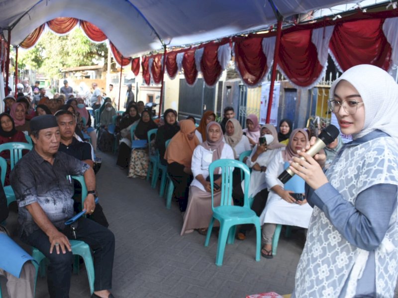 Anggota DPRD Kota Makassar, Budi Hastuti  melaksanakan reses pertama masa persidangan tahun 2023/2024 di daerah pemilihannya (Dapil 5).