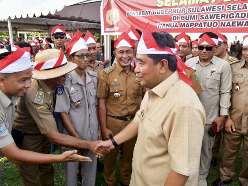 Deklarasi Pemilu Damai dan Netralitas Aparatur Sipil Negara (ASN) digelar di Lapangan Pancasila, Kota Palopo.