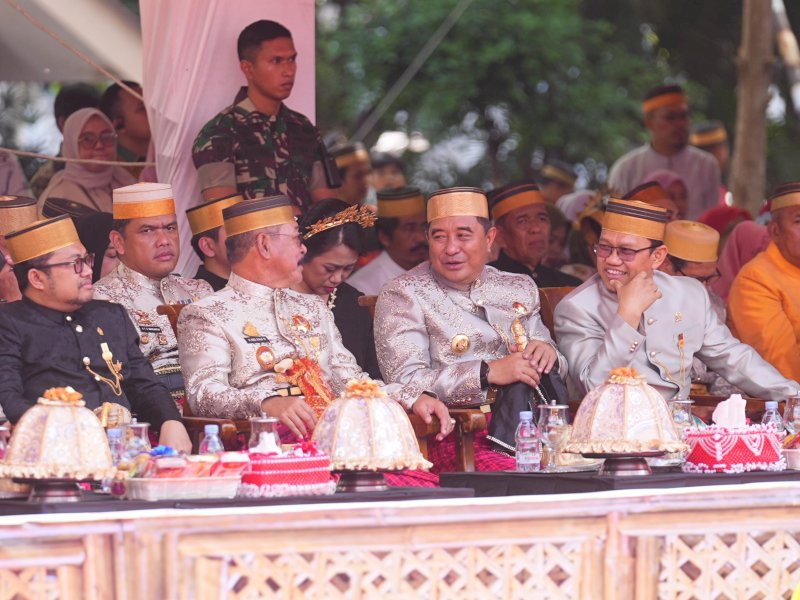 Pj Gubernur Bahtiar menghadiri HUT Gowa Ke-703 tahun, Jumat, 17 November 2023.