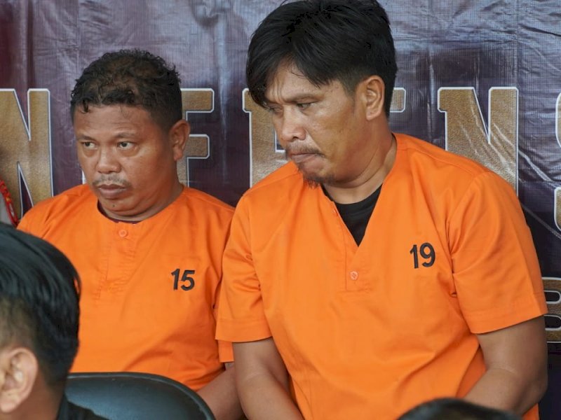 Dua pelaku pencurian spesialis nasabah bank di Bulukumba. 