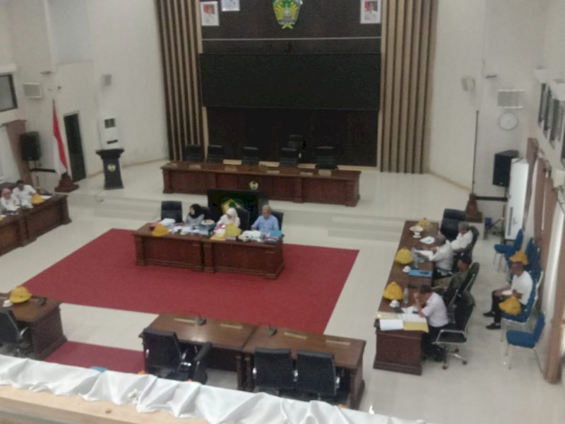 Pembahasan APBD 2024 Kabupaten Gowa yang berjalan alot. 