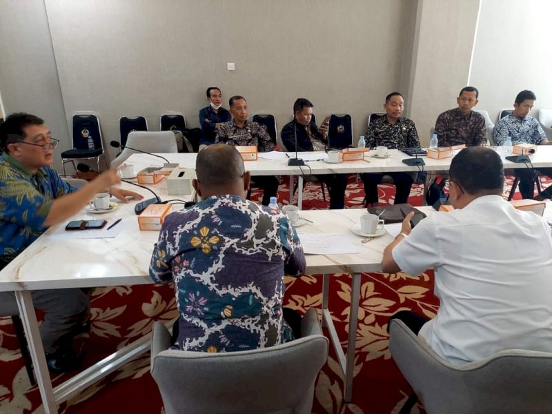 Rapat Monev Media Center yang dilaksanakan oleh Tim Monev Direktorat Media Center Kemenkokinfo. 