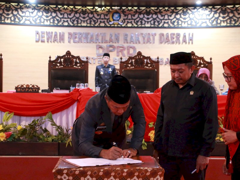 Rapat paripurna yang digelar di ruang rapat paripurna DPRD Bulukumba, Kamis 30 November 2023.