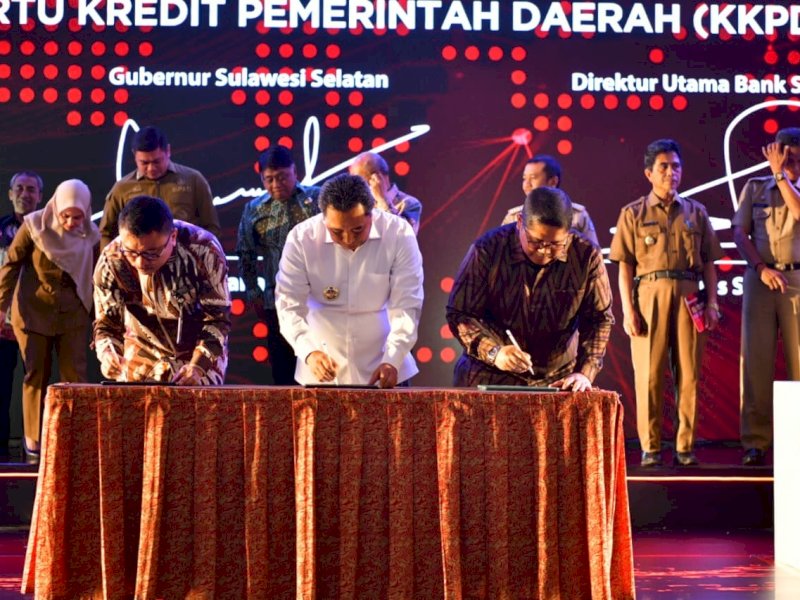 Launching KKPD, High Level Meeting TP2DD, Serta Apresiasi Ekonomi dan Keuangan Digital Sulawesi Selatan, yang dilaksanakan di Hotel Claro Makassar. 