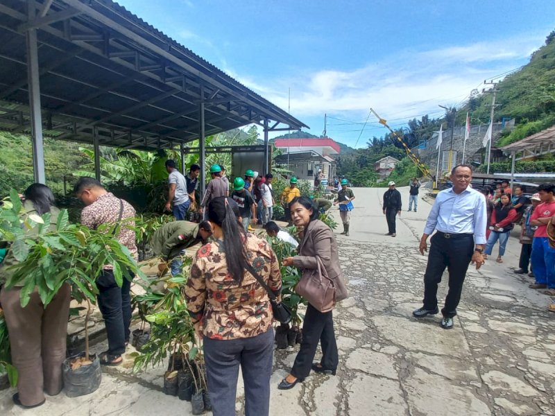 PT Malea Energy menyalurkan 6.000 bibit pohon buah-buahan kepada masyarakat Tana Toraja. 