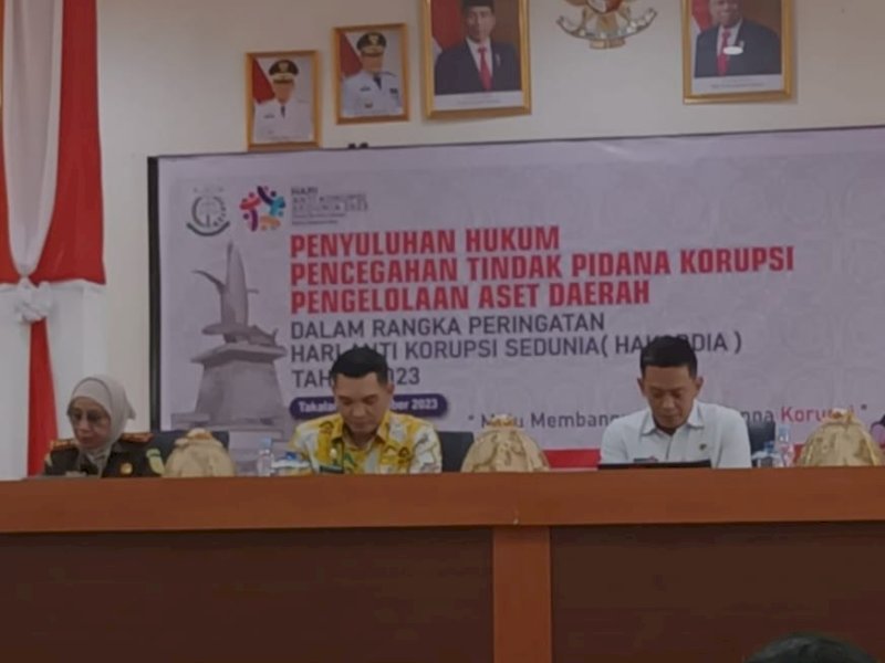 Kejari Takalar melaksanakan&nbsp;penyuluhan hukum&nbsp;dalam rangka&nbsp;Hari Anti Korupsi Sedunia&nbsp;(Hakordia) 2023.