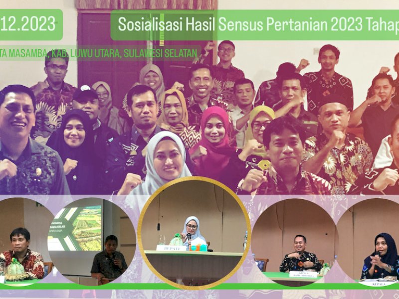 Sosialisasi dan Diseminasi Sensus Pertanian 2023 yang dilaksanakan Badan Pusat Statistik (BPS) Kabupaten Luwu Utara. 