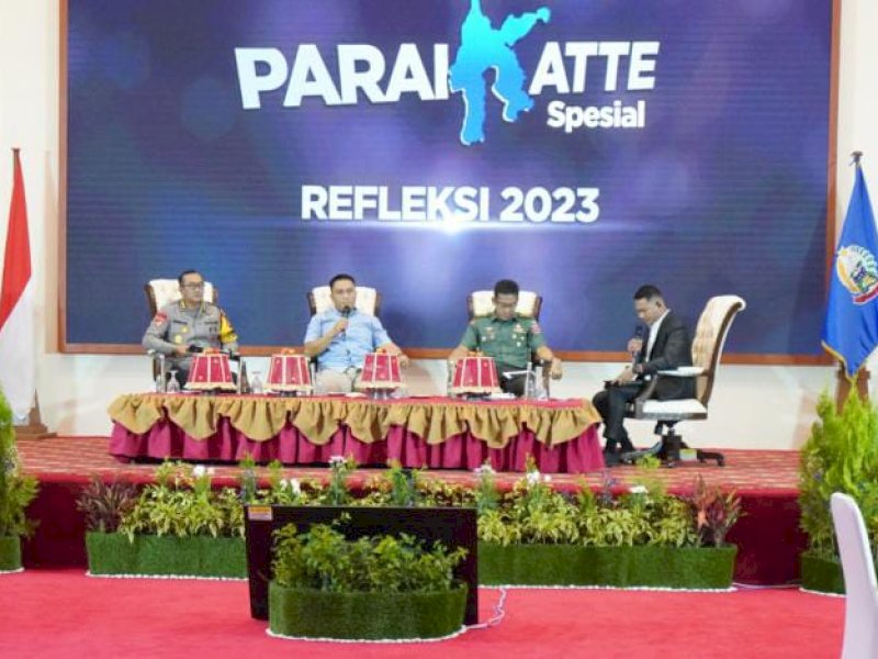 Dialog Paraikatte yang digelar di Baruga Tudang Sipulung Rumah Jabatan Gubernur Sulsel, Sabtu 30 Desember 2023.