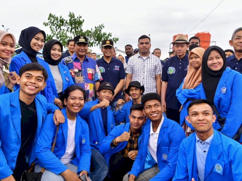 Budidaya pisang Cavendish di lahan kampus Unismuh di Gowa. 
