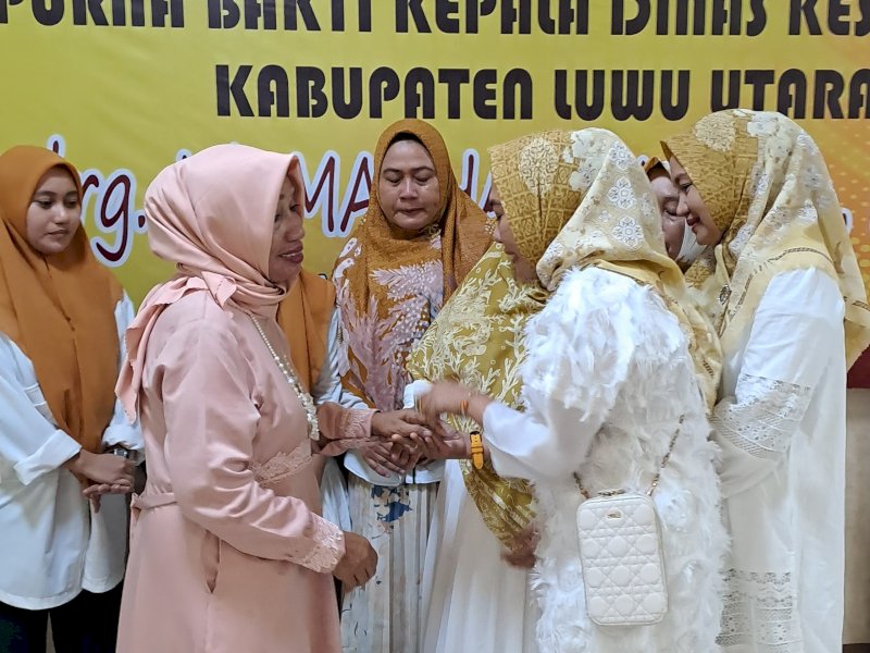 Malam ramah tamah dalam rangka pensiun Kepala Dinas Kesehatan (Kadinkes) Kabupaten Luwu Utara Marhani Katma. 