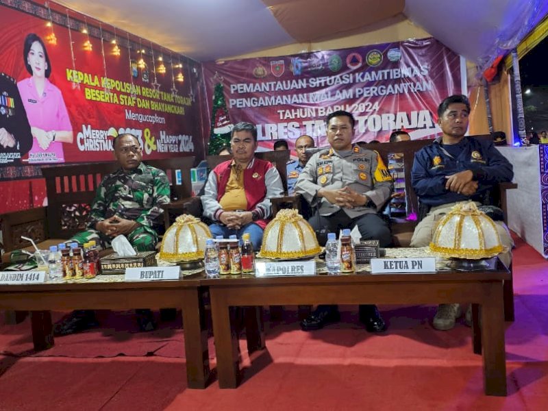 Malam Pergantian Tahun di Tator Berlangsung Aman, Kapolres: Peran Semua Elemen