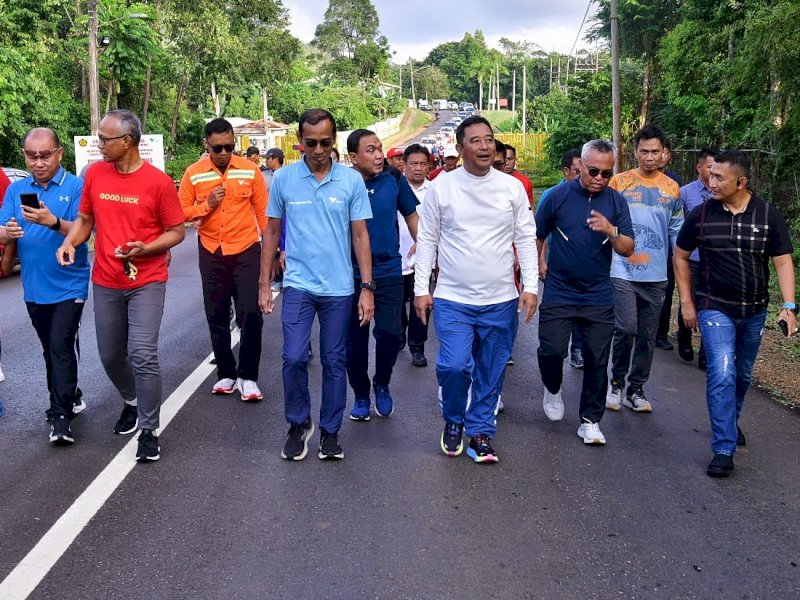 Pj Gubernur Bahtiar bertemu jajaran petinggi PT Vale Indonesia di kawasan komplek PT Vale, Jumat, 5 Januari 2023.