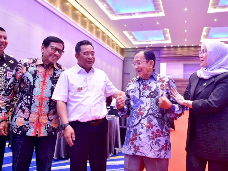 Forum Pertemuan Antara Pengusaha, Badan Usaha Milik Daerah (BUMD) dan Pemerintah Daerah se Sulsel Tahun 2024, di Hotel Four Points, Kota Makassar. 