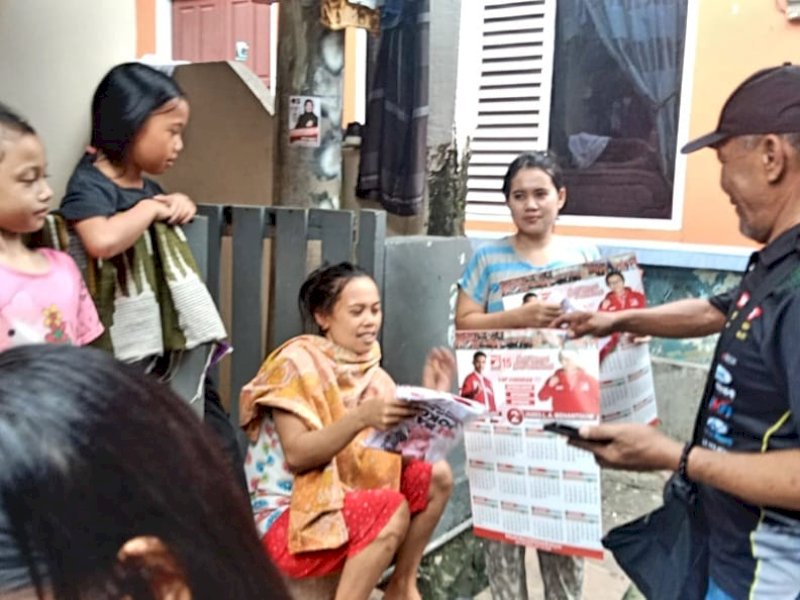 James LA Wehantouw blusukan ke Kelurahan Sudiang, Kecamatan Biringkanaya, Kota Makassar, Rabu siang (11/1/2025).