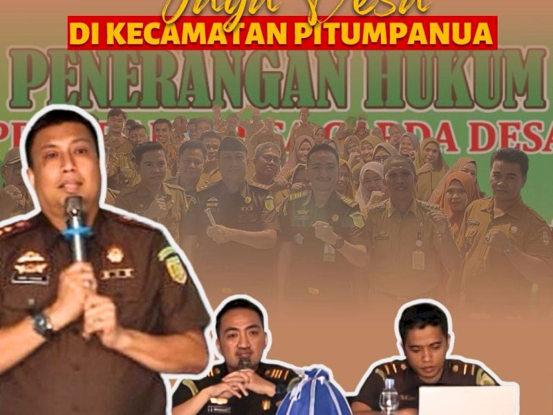 Kajari Wajo Andi Usama Harun memberi penerangan Hukum di Pitumpanua. 