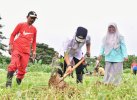 Pemprov Sulsel Gandeng Barisan Muda Putra Pongka Tanam Sukun di GOR Sudiang