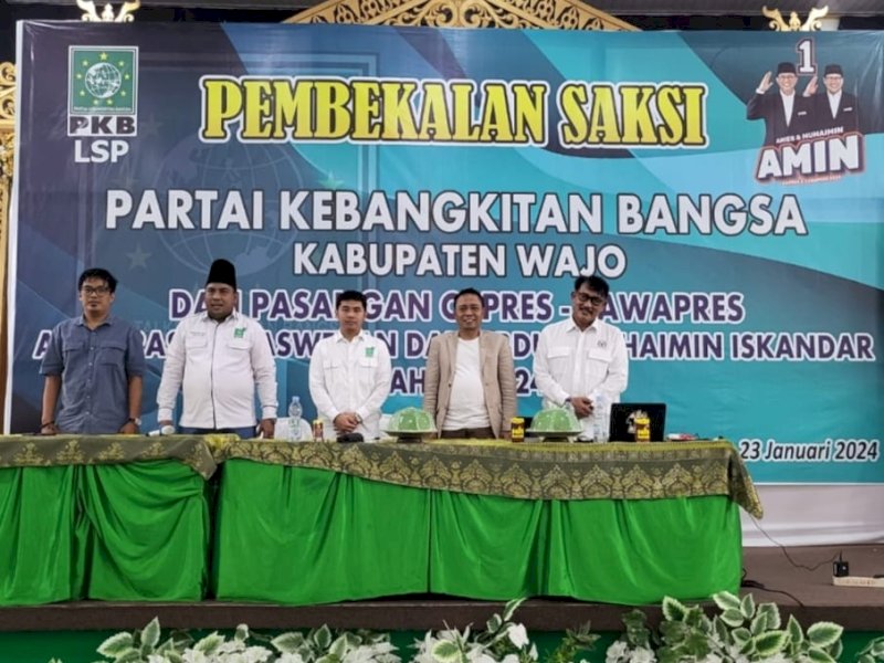 PKB Kabupaten Wajo mengadakan pelatihan saksi untuk Pemilu 2024.