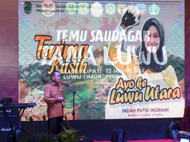 Kepala Bapperida Aspar menjadi Narasumber pada Temu Saudagar dalam rangka peringatan Hari Jadi Luwu. 