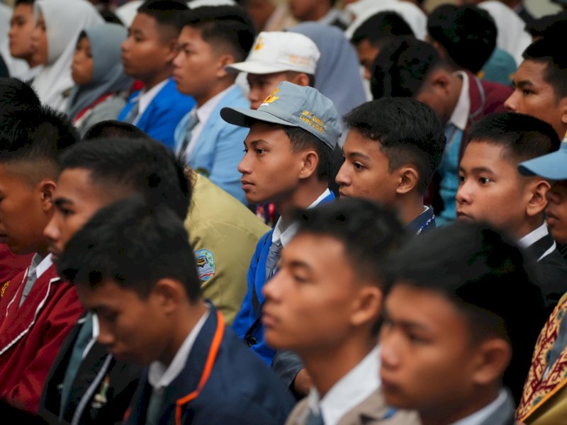 Pelaksanaan Deklarasi Pemilu Damai, di Ruang Pola Kantor Gubernur, Senin, 29 Januari 2024.
