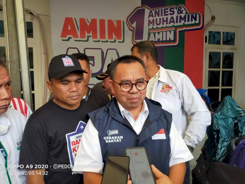 Eksekutif Kapten Timnas AMIN, Sudirman Said (PEDOMAN MEDIA/Nober) 