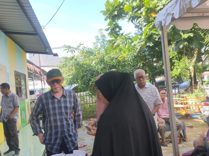 Suasana TPS 10 Minasa Upa yang berada di Kecamatan Rappocini Kota Makassar, dimana warga tengah menunggu dimulainya pemungutan suara/Ist