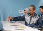 Usai Nyoblos di TPS 12 Kelurahan Bulupabbulu, Bupati Wajo Beri Pesan Damai